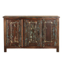 Farmhouse Style Reclaimed Wood 56" Long Distressed Painted Sideboard