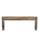 Early 1900s Lintel And Column Upcycled Extra Large 81" Long Console