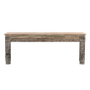 Early 1900s Lintel And Column Upcycled Extra Large 81" Long Console