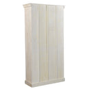 Antique Doorframe Upcycled 43" Wide Distressed White Bookcase