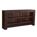 Farmhouse Style Antique Carved Frame Solid Wood Large Hall Table With Drawers