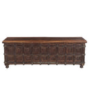 Antique Teak Wood Hope Chest Blanket Box