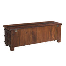 Antique Teak Wood Hope Chest Blanket Box