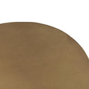 Modern Distressed Metal 12" Round Drink Table