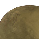Modern Distressed Metal 12" Round Drink Table
