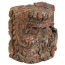 Antique Carved Column Base Rustic Riser Candle Holder