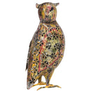 Eclectic Metal Lattice Owl Candle Holder