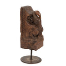Antique Peacock Carved Corbel On Metal Stand Rustic Table Décor
