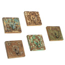 Farmhouse Style Carved Wooden Tile Wall Hook