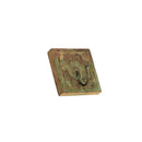 Farmhouse Style Carved Wooden 4" x 4" Wall Hook