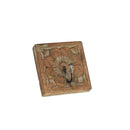 Farmhouse Style Carved Wooden 4" x 4" Wall Hook