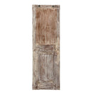 Distressed Farmhouse Style Carved Wall Panel With Mirror