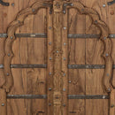 Early 1900s Moorish Arched Teak Wood Antique Door