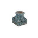 Antique Carved Wooden Column Base Distressed Candle Holder Riser