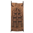 Antique Teak Wood Arched Natural Distressed Window Wall art