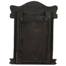 Ornate Carved Jharokha 32" Tall Mirror With Copper Hand Paintings