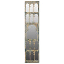 Farmhouse Style Distressed Painted Decorative Mirror 72 in. Tall Wall Panel