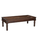 Ranch Style Antique Wooden Lattice Door Upcycled Unique Coffee Table