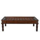 Antique Teak Wood Door Repurposed Large 64in. x 39in. Rectangle Coffee Table