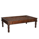 Antique Teak Wood Door Repurposed Large 64in. x 39in. Rectangle Coffee Table