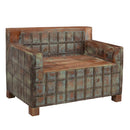 Antique Wooden " Pitara" Repurposed Farmhouse Style Bench With Storage