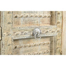 Early 1900s Antique Door Upcycled 2-Door Small Buffet