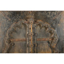 Antique Carved Teak Wood Window Shutter Wall Hanging