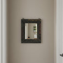 Eclectic Vintage Printing Blocks Upcycled 10 in. x 12 in. Small Accent Mirror