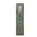 Eclectic Hand Carved Vintage 50 in. Tall Panel With Mirror