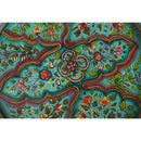 Farmhouse Style 21 in. Round Hand Painted Vintage Tray