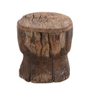 1800s Antique Wooden Mortar Repurposed Rustic Ranch Style Riser