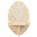 Hand Carved Wooden Lattice Wall Display Shelf