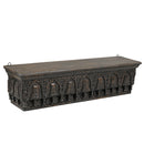 Farmhouse Style Hand Carved 36 in. Long Fireplace Mantel / Wall Shelf