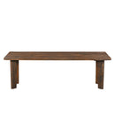 Mid Century Modern Solid Wood 60 in. Long Bench
