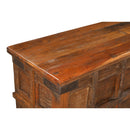 Antique Teak Wood 62 in. Long Hope Chest Sofa Table With Storage