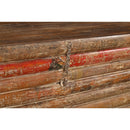 Farmhouse Style Distressed Wood 55 in. Long Bed End Blanket Chest