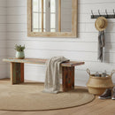 Farmhouse Style Reclaimed Wood 60 in. Long Bench