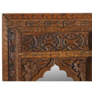 Mediterranean Style Hand Carved Triple Arch Decorative 48 in. x 36 in. Mirror