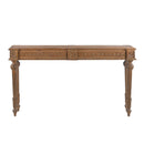 Elegant Victorian Style Hand Carved 12" Deep Solid Wood Console