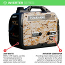 3000 Watt Inverter Generator Super Quiet Portable Gas Power Professional Use - Camo Special Edition