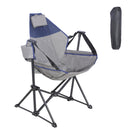 Ainfox Adults Heavy Duty Camping Chair High Back Folding Chair with Thickened Steel FramePadded Portable Outdoor Chair