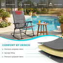 Ainfox Oversized Chair Folding Chair Rocking Chair Camping Chair Portable Chair Outdoor Chair Rocker Chair