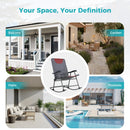 Ainfox Oversized Chair Folding Chair Rocking Chair Camping Chair Portable Chair Outdoor Chair Rocker Chair