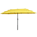 Ainfox 15ft 3-Tier Patio Umbrella Beach Umbrella Market Umbrella Outdoor