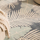 Thebarton Coastal Blue Palm Area Rug