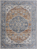 Rust Hiti Washable area rug - Clearance