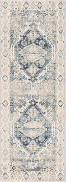 Brend Blue Medallion Area Rug - Clearance