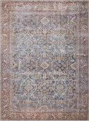 Rust Mair Traditional Washable Area Rug - Clearance