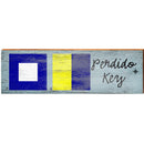 Perdido Keiy Nautical Flags | Wall Art Print on Real Wood