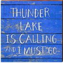 Thunder Lake is Calling | Wall Art Print on Real Wood